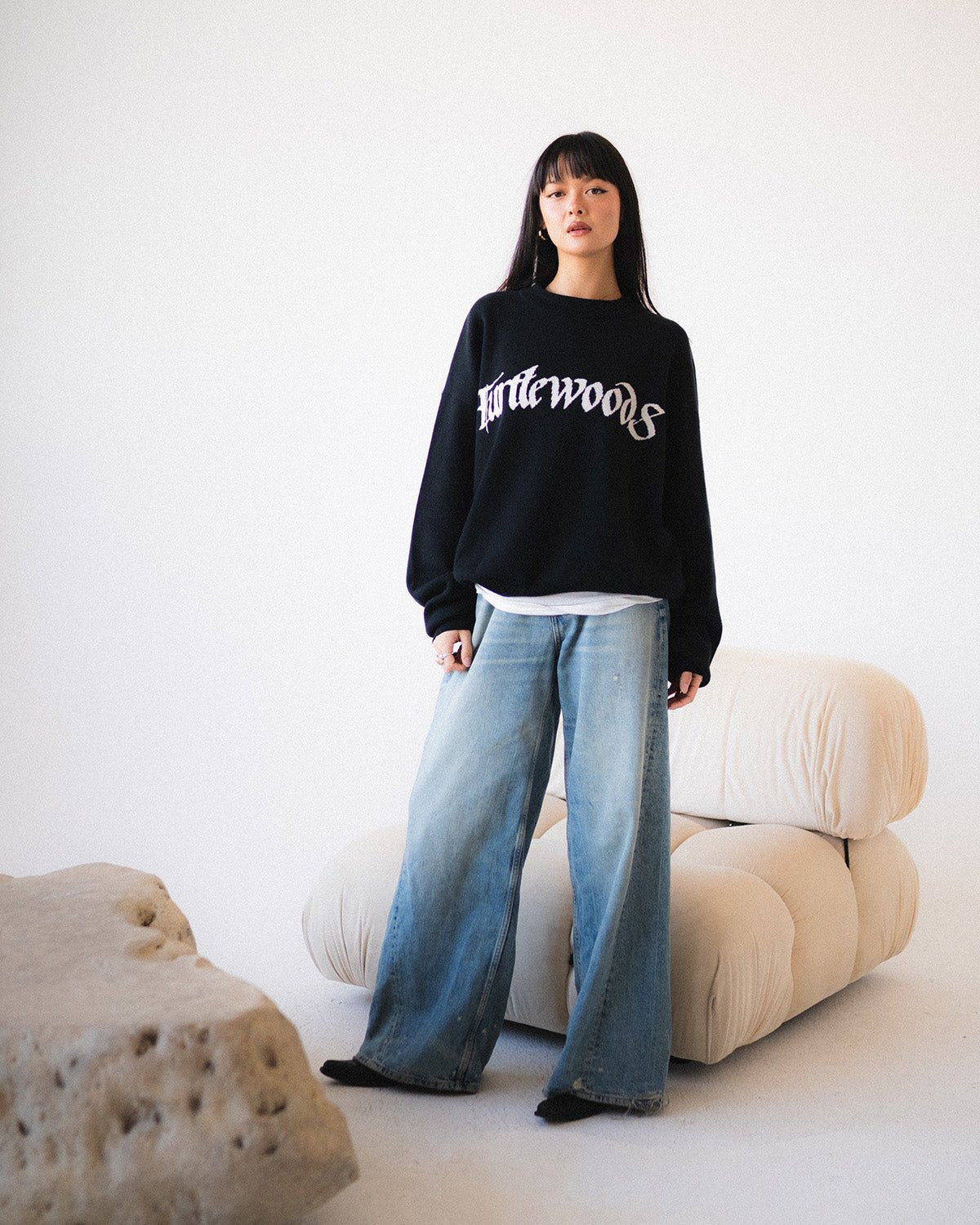 Turtlewoods Graphic Knit - Black - Turtlewoods